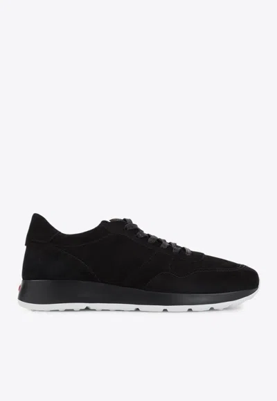 Tod's Suede Low-top Trainers In Nero