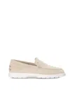 Tod's Suede Moccasin In Beige
