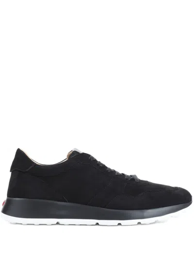 Tod's Suede Panelled Sneakers In Black