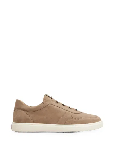 Tod's Red Dot Sneakers In Pashmy Suede In Brown
