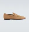 Tod's Suede Penny Loafers