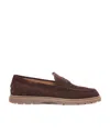 Tod's Suede Penny Loafers In Brown