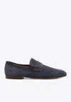 Tod's Suede Penny Loafers In Multi