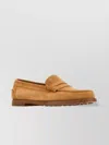 Tod's Camel Suede Loafers