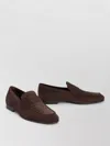 Tod's Suede Penny Strap Loafers Round Toe In Animal Print