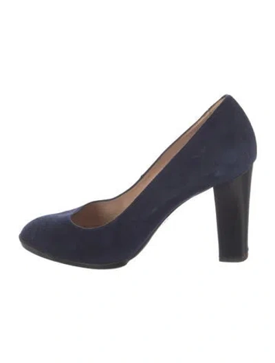 Pre-owned Tod's Suede Pumps In Blue