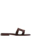 Tod's Catena Maxi 70k Sandals In Brown