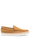 Tod's Suede Slip-on Loafers In Brown