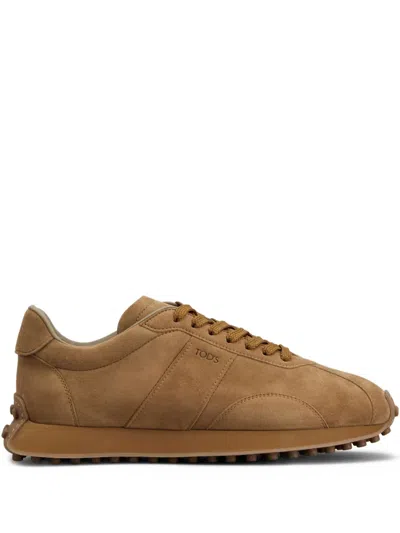 Tod's Suede Sneakers In Brown