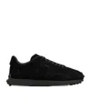 Tod's Suede Sneakers In Black