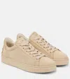 Tod's Suede Leather Sneakers In Beige
