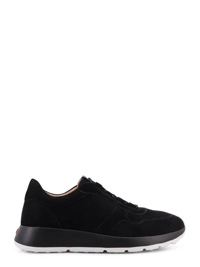 Tod's Suede Sneakers Low Profile Rubber Sole In Black