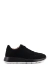 Tod's Suede Sneakers In Black