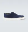 Tod's Suede Sneakers In Blue