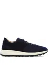 Tod's Suede Sneakers In Blue