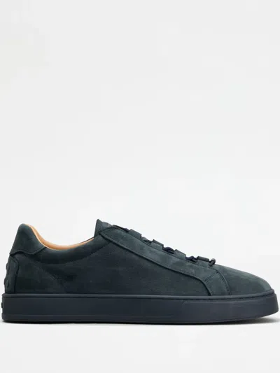 Tod's Suede Sneakers In Blue