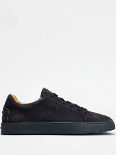 Tod's Suede Sneakers In Blue