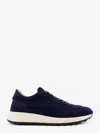 Tod's Low Top Sneakers With Rubber Sole And Suede Finish In Blue