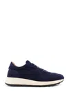 Tod's Low Top Sneakers With Rubber Sole And Suede Finish In Blue