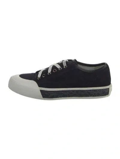 Pre-owned Tod's Suede Sneakers In Blue