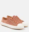 Tod's Suede Sneakers In Brown