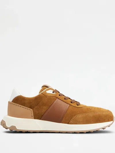 Tod's Suede Sneakers In Brown