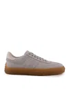 Tod's Light Suede Casual Lace Up Shoes For Men In Brown