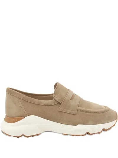 Tod's Suede Sneakers In Brown