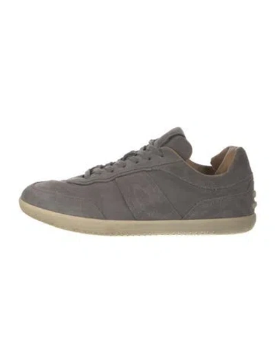 Pre-owned Tod's Suede Sneakers In Gray