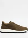 Tod's Suede Sneakers In Green