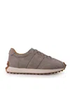 Tod's Logo-stamp Suede Lace-up Sneakers In Grey