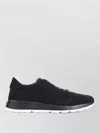 Tod's Suede Sneakers Low Profile Rubber Sole In Black