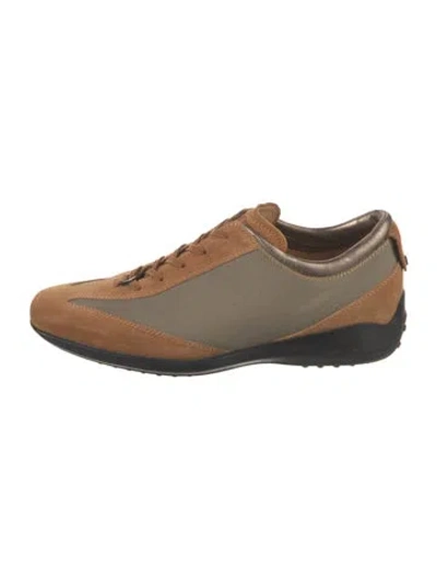 Pre-owned Tod's Suede Sneakers In Neutral