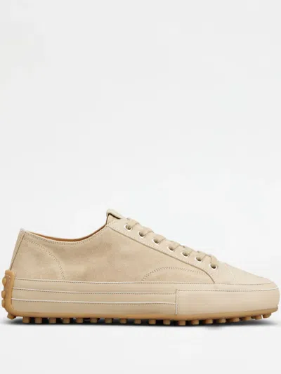 Tod's Suede Sneakers In Neutrals