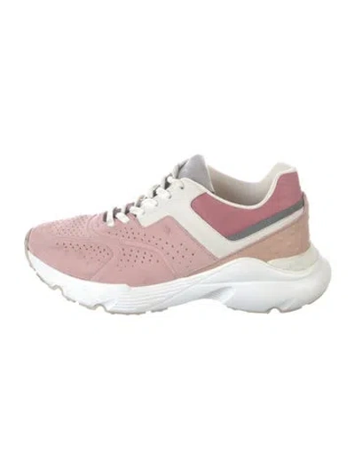 Pre-owned Tod's Suede Sneakers In Pink