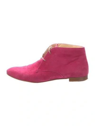 Pre-owned Tod's Suede Sneakers In Pink