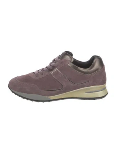 Pre-owned Tod's Suede Sneakers In Purple