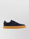 TOD'S SUEDE SNEAKERS WITH PADDED ANKLE AND LEATHER LOGO PATCH