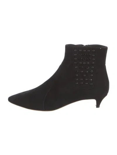 Pre-owned Tod's Suede Studded Accents Chelsea Boots W/ Tags In Black
