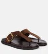 Tod's Buckle Detail Flat Sole Open Toe Slide