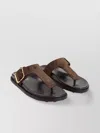 Tod's Buckle Detail Flat Sole Open Toe Slide