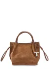 Tod's Tods Suede Top Handle Bag In Brown