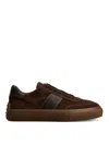 Tod's Man Sneakers Dark Brown Size 7 Soft Leather In Brown