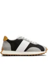 Tod's Suede-trimmed Sneakers In Grey