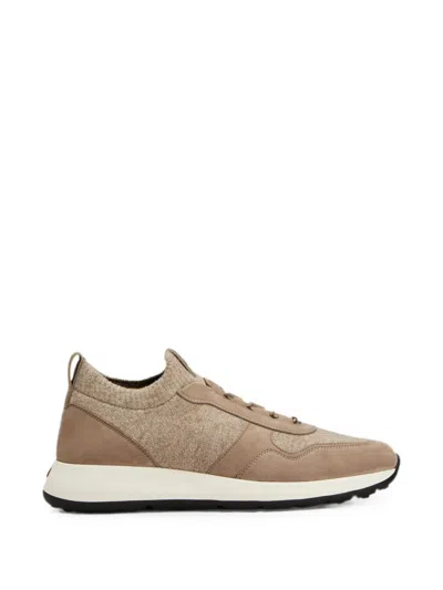 Tod's Suede-knit Sportivo 79k Sneakers In Black