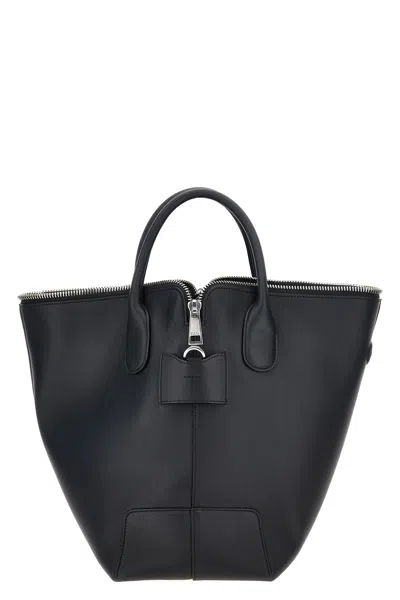 Tod's 'swing' Medium Handbag In Black
