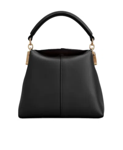 Tod's T Case Leather Tote Bag In Black