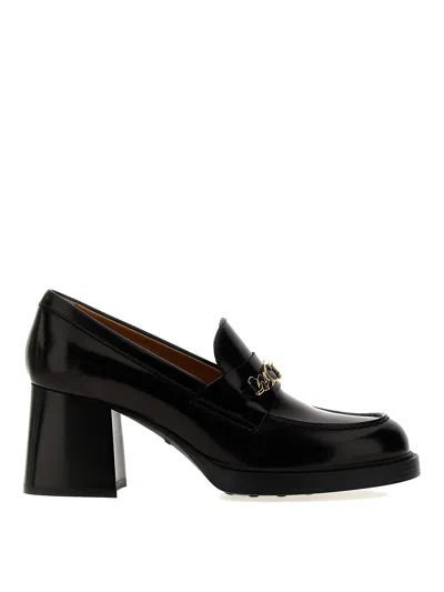 Tod's T Chain Detail Pumps In Black