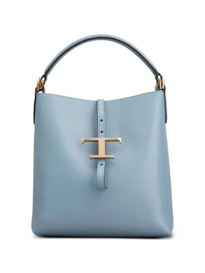 Tod's T-detail Tote Bag In Blue