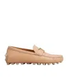 Tod's T Eternal Gommino Loafer Shoes In Nude